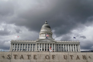 The Utah state capitol building